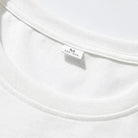 Weißes T-Shirt aus Baumwolle, Größe M, mit Rundhalsausschnitt. Ideal für Herrenmode, Basic-Kleidung, bequem und vielseitig einsetzbar.