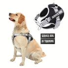 Hundegeschirr für Assistenzhunde, robust und verstellbar, ideal für Training und Alltag. Inklusive "Service Dog" Aufnäher. Perfekt für Labrador.