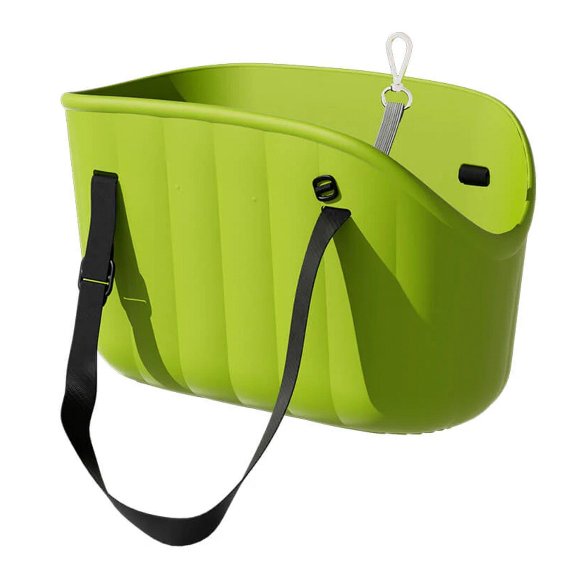 Grüne EVA wasserdichte Outdoor-Haustiertasche, leicht, große Kapazität, Schultergurt.