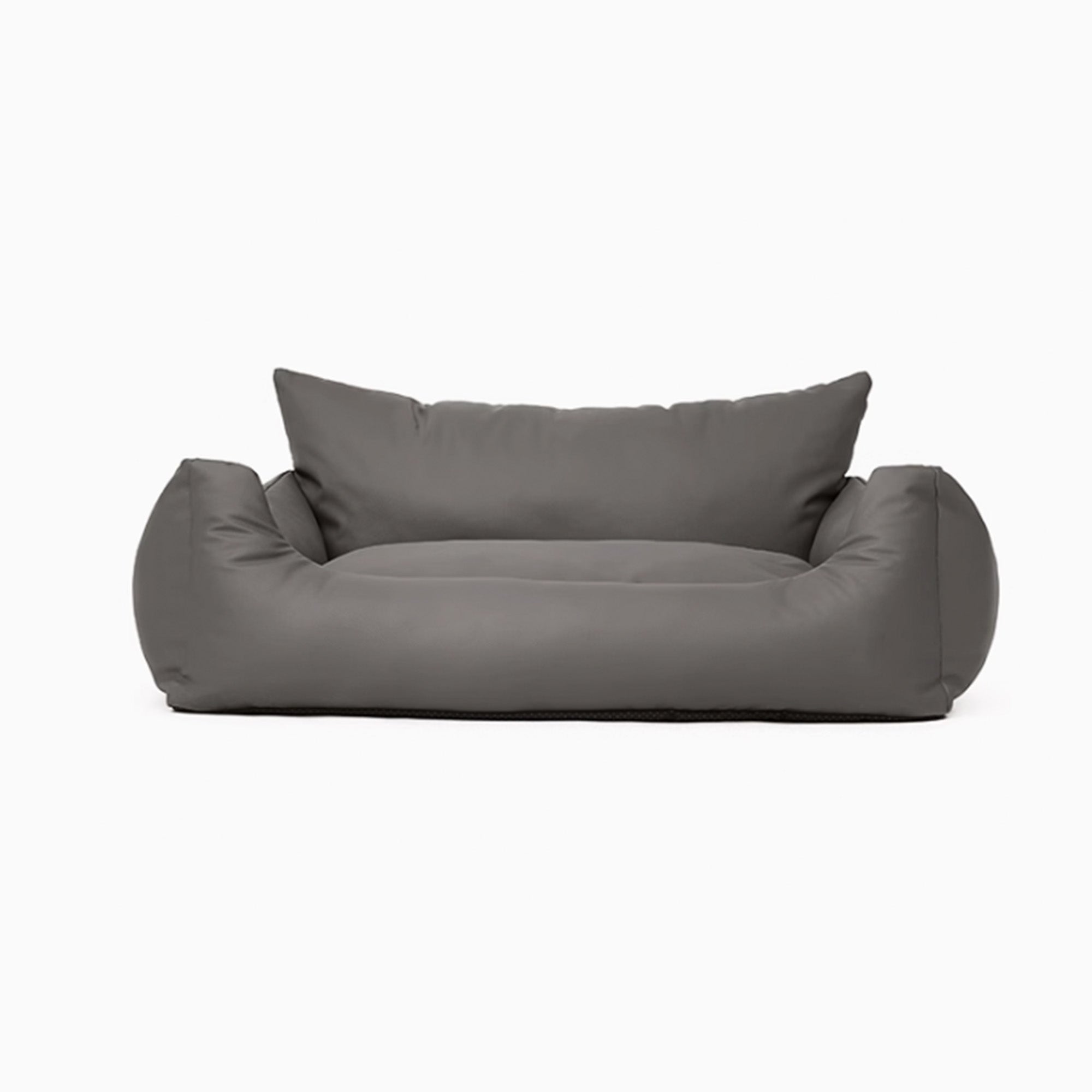 Luxus wasserdichtes orthopädisches Hundesofa, grau, waschbar, Haustierbett, bequem.