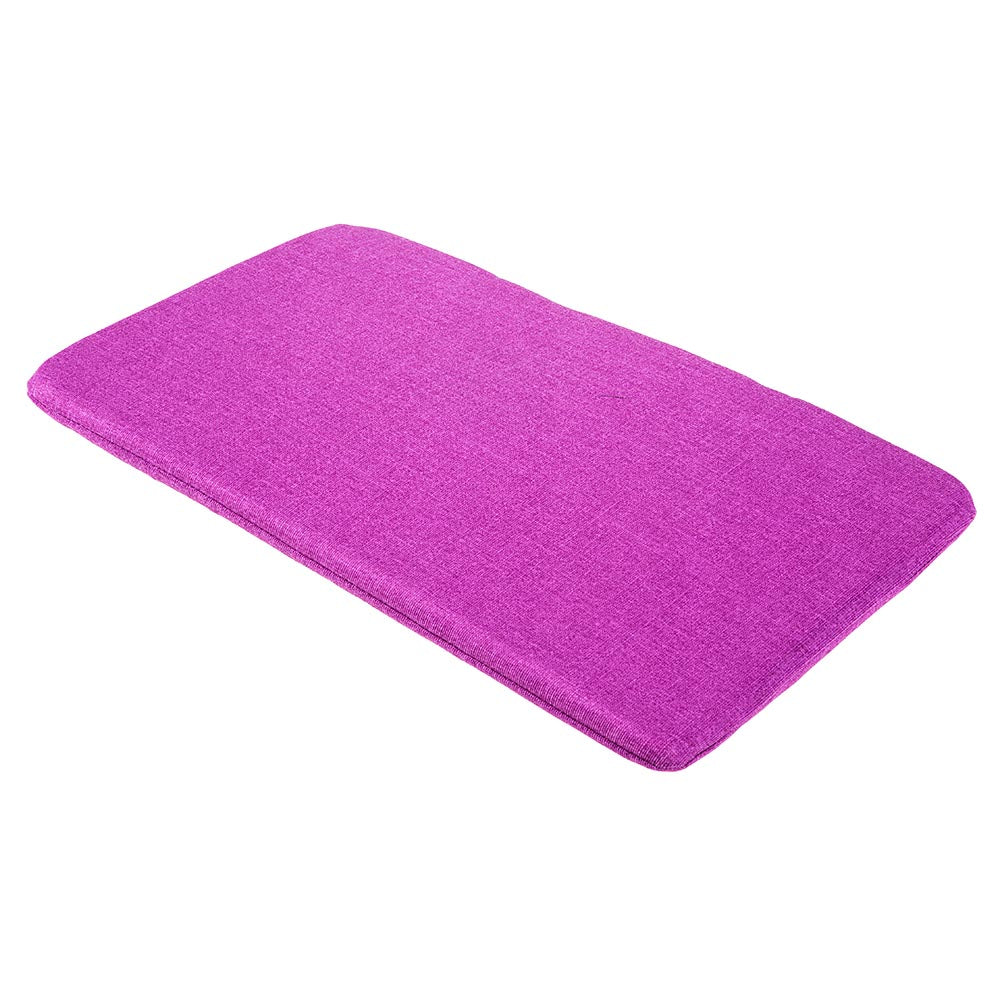 Lila Badematte, rechteckig, rutschfest, aus weichem Material. Ideal für Badezimmer, modern und pflegeleicht. Badezimmerteppich, lila.