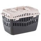Transportbox für Haustiere, robust und belüftet, ideal für Katzen und kleine Hunde. Perfekt für Reisen und Tierarztbesuche.
