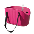 Leichte wasserdichte rosa Haustiertasche, große Kapazität, Outdoor-Tragetasche.