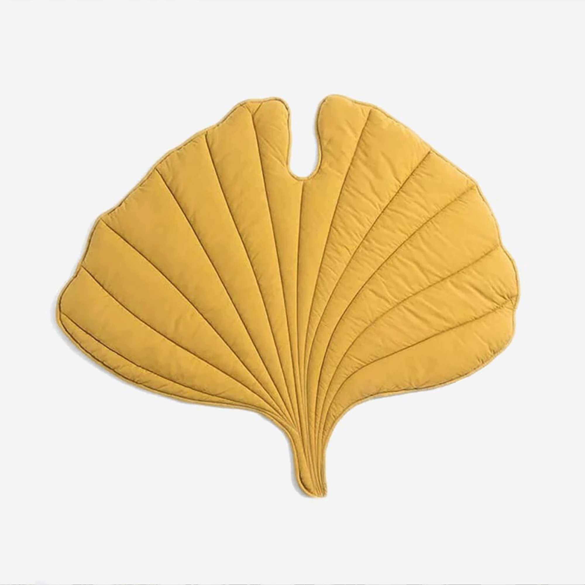 Gelbe Blatt-förmige Haustiermatte, weiches Material, dekorativ, rutschfest, für Innenräume.