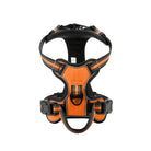 Orange Hundegeschirr, verstellbar, strapazierfähig, reflektierend, für sicheres Hundetraining.