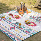 Marokkanische Outdoor-Picknickdecke, wasserdicht, faltbar, geometrisches Muster, Camping.