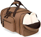 Braune Reisetasche mit Schuhfach, robustes Material, ideal für Reisen und Sport.