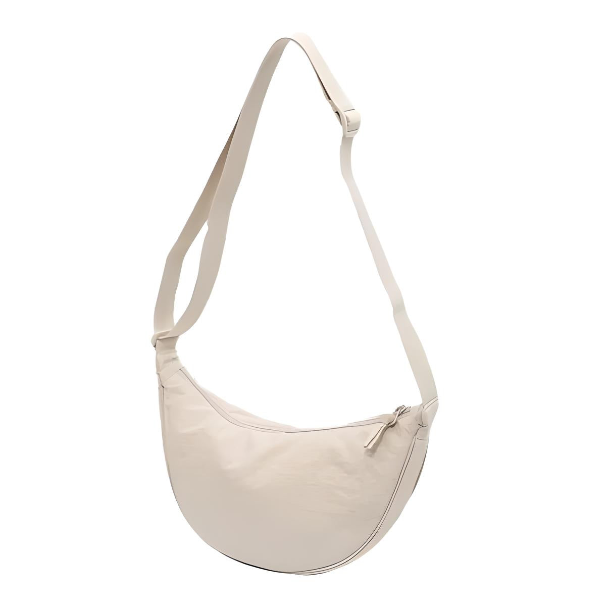 Beige Umhängetasche aus Leder, modisch, Damenaccessoire, elegantes Design, vielseitig einsetzbar.