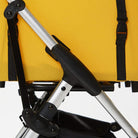 Gelber 2-in-1 Haustierwagen aus Aluminium, ultraleicht, abnehmbar, für Welpen.