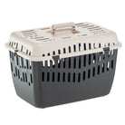 Transportbox für Haustiere, robust und belüftet, ideal für Katzen und kleine Hunde. Praktischer Tragegriff, sicherer Verschluss, leicht zu reinigen.