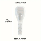 Transparenter Kunststoff-Hornhautentferner, ergonomisch, 17 cm, Fußpflege-Werkzeug.