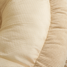 Cord-Samt Kuschelkugel Haustierbett, beige, weich, gemütlich, ideal für Hunde und Katzen.