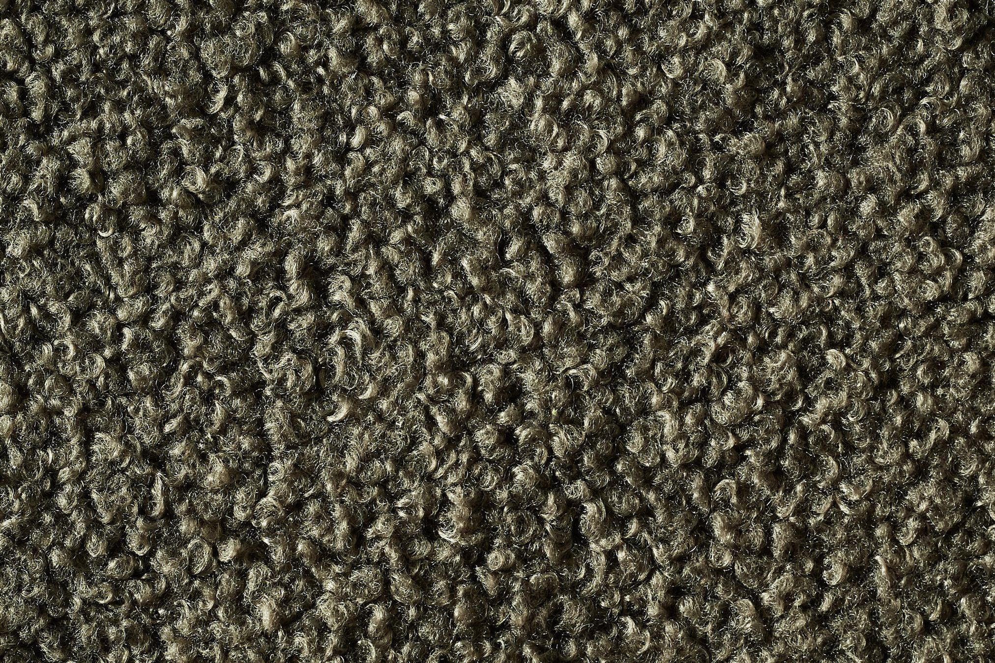 Grauer Teppichboden, strukturiert, Nahaufnahme, langlebig, hochwertig, Wohntextilien.
