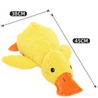 Gelbes Plüsch-Entenspielzeug, 45 cm lang, 38 cm breit, ideal für Kinder. Weiches Kuscheltier, perfektes Geschenk, hochwertiges Material.