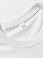 Weißes T-Shirt aus Baumwolle in Größe 3XL, Rundhalsausschnitt, hochwertiges Material, ideal für Freizeitkleidung, bequem und stilvoll.