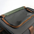 Wasserdichter, atmungsaktiver Canvas-Haustier-Rucksack, zweifarbig, Outdoor, mit Reißverschluss.