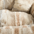 Flauschiges Haustiersofa-Bett, extra groß, beige, gemütlich, weiches Material, Heimtierbedarf.