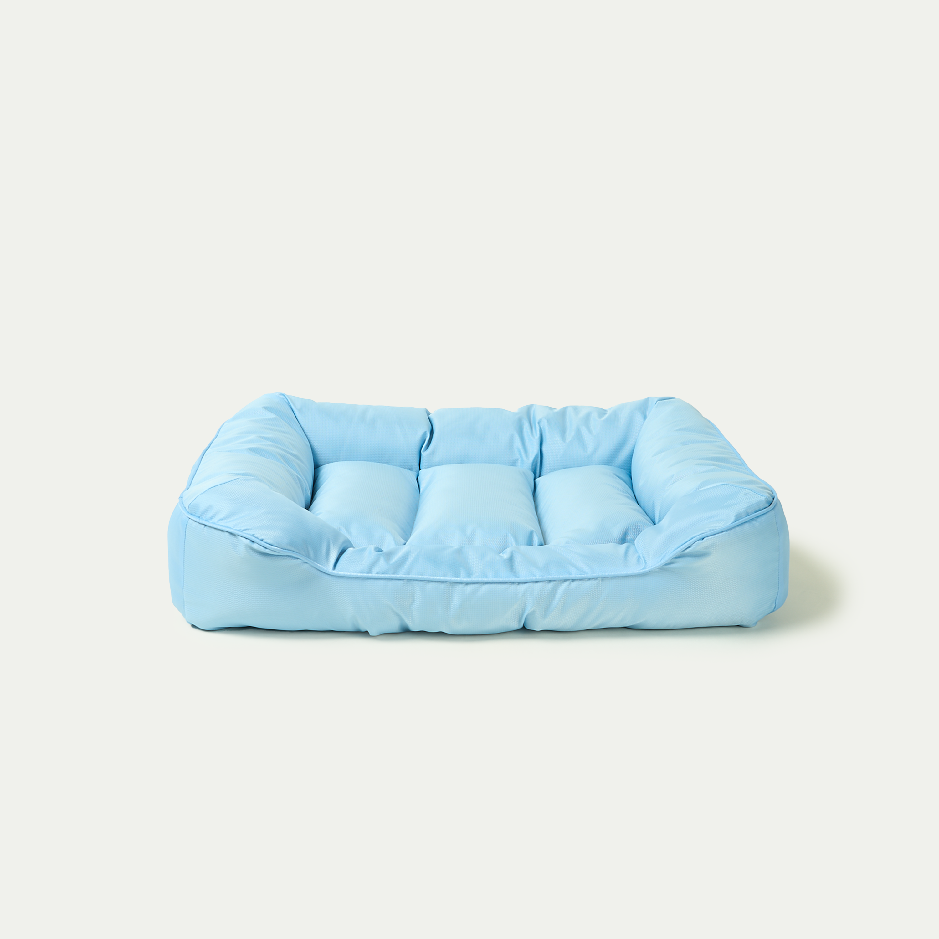 Wasserdichtes Kühl-Haustierbett, mittelgroß, blau, bequemes Design für Hunde und Katzen.