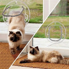 Katzenklappe für Haustüren, ideal für große Katzen. Robustes Design, einfache Installation, wetterfest. Perfekt für Innen- und Außenbereiche.