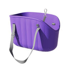 Lila EVA wasserdichte Haustiertasche, leicht, große Kapazität, Outdoor-Tragetasche.