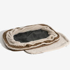 Orthopädisches Hundebett, warm, groß, tief, braun und beige, ideal für erholsamen Schlaf.