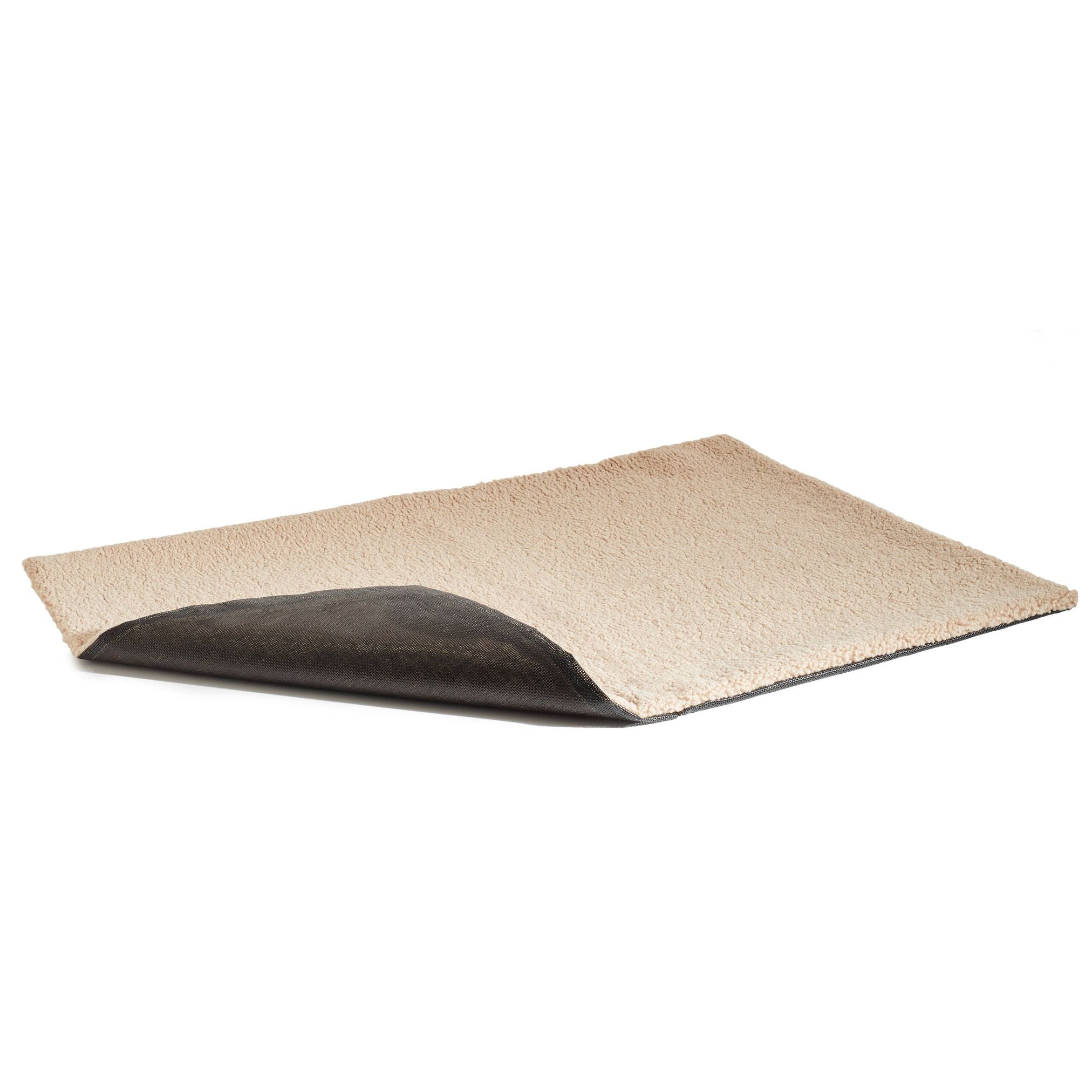 Beige Teppichunterlage aus Filz und Gummi, rutschfest, rechteckig, für Teppichschutz.