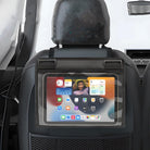 Tablet-Halterung Auto Rücksitz, transparent, für iPad, praktische Autoinnenausstattung.