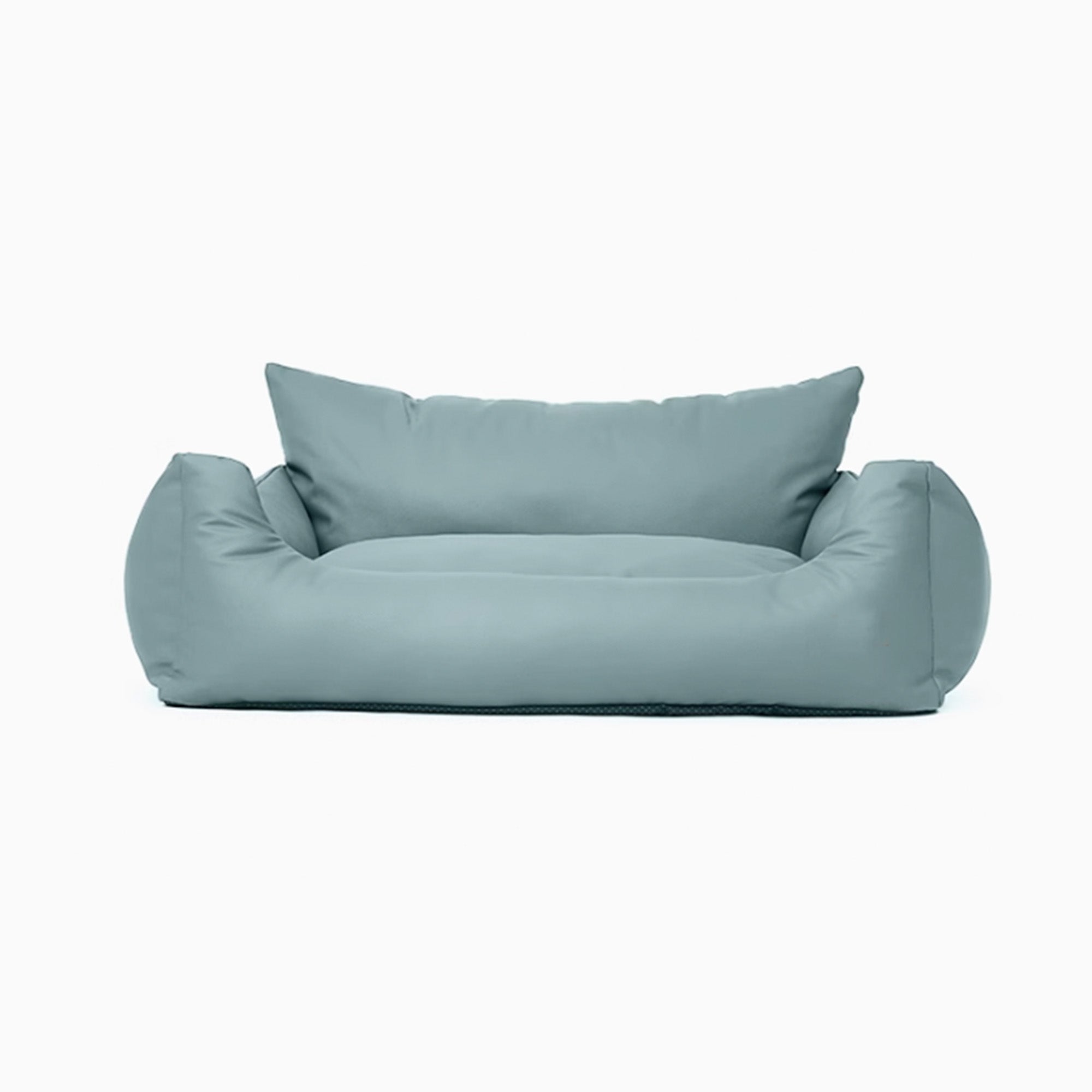 Wasserdichtes orthopädisches Haustiersofa in Grau, luxuriös und waschbar für Hunde und Katzen.