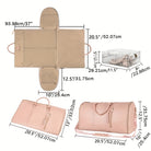 Faltbare Reisetasche aus Leder, 52 cm, multifunktional, mit Schuhfach, ideal für Reisen, Sport und Wochenendausflüge, beige.