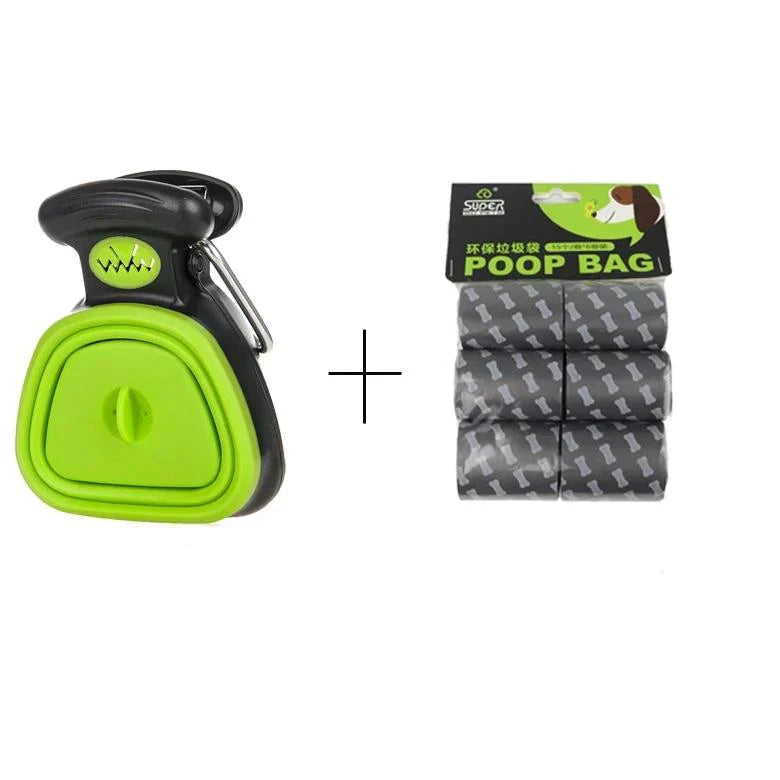 Hundekotsammler mit kompostierbaren Beuteln, ideal für umweltbewusste Hundebesitzer. Praktisch, nachhaltig, biologisch abbaubar.