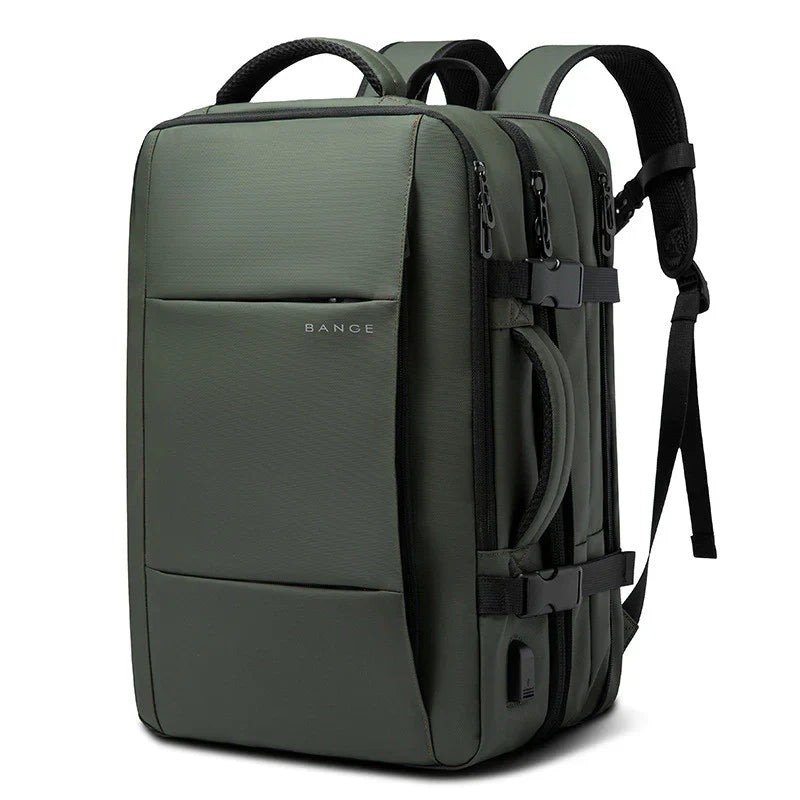 Grüner Bange Rucksack, wasserdicht, multifunktional, Laptopfach, Reiserucksack.