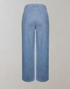 Damen-Jeanshose in klassischem Blau, gerade geschnitten, aus hochwertigem Denim. Perfekt für lässige Outfits und zeitlosen Stil.