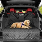 Hundeschondecke für Autos, wasserdicht und rutschfest, schützt Rückbank und Kofferraum. Ideal für Reisen mit Hunden. Pflegeleicht und robust.