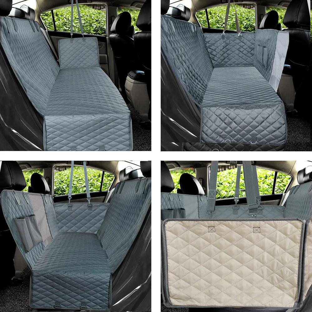 Wasserdichte Hundeschondecke für Autos, rutschfest, schützt Rückbank vor Schmutz und Haaren, ideal für Reisen mit Haustieren.