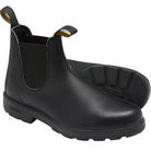 Schwarze Chelsea-Boots aus Leder, robust und stilvoll, ideal für Herbstmode. Perfekt für Herren und Damen, vielseitig und langlebig.