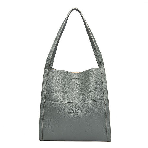 Elegante grüne Ledertasche mit Schulterriemen, ideal für Damen. Hochwertiges Design, perfekt für Alltag und Büro. Modische Handtasche kaufen.