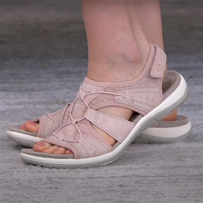 Damen-Sandalen in Rosa, bequem und stilvoll, ideal für Sommermode. Perfekt für Freizeit und Outdoor-Aktivitäten. Hochwertige Materialien.