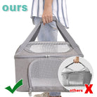 Tragbare graue Haustiertasche mit Netzfenster und Reißverschluss, ideal für Reisen.