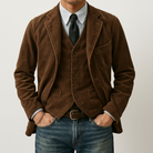 Jacken für Herren aus Cord mit Taschen im Herbst Winter Stil