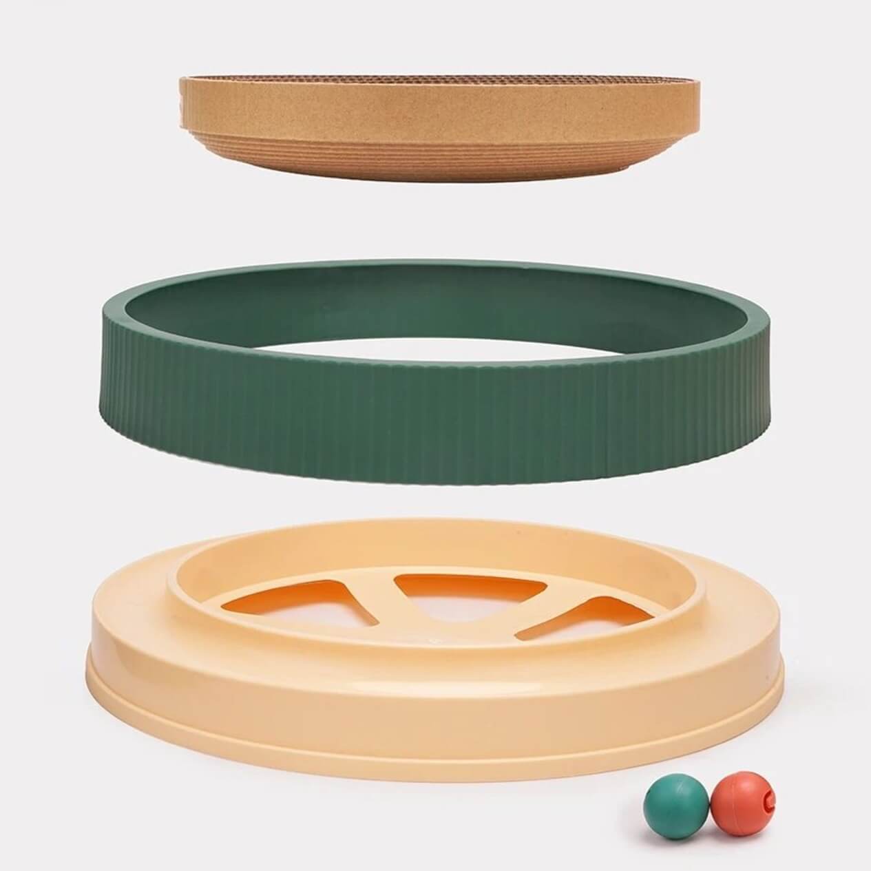 LENA Kratzspielzeug für Katzen, interaktives Design, langlebig, umweltfreundlich, fördert Aktivität und Spielspaß, ideal für Haustiere.