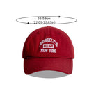 Rote Baseballkappe mit "Brooklyn New York" Stickerei, verstellbar, Unisex, ideal für Frühling und Sommer, Outdoor-Sport, Snapback-Design.