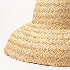 Breitrandiger Raffia-Strohhut für Damen, ideal für Sommer, Strand und Urlaub. Modischer Sonnenschutz, UV-Schutz, flache Krempe.