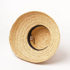 Breiter Rand Raffia Strohhut für Damen, ideal für Sommer, Strand und Urlaub. Modischer Sonnenschutz, flache Krempe, UV-Schutz.