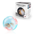 Hamsterball Spielzeug für Haustiere, transparent mit bunten Lichtern. Perfekt für Hamster und Kaninchen. Interaktives Spielzeug, langlebig und sicher.