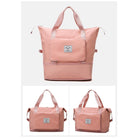 Rosa Reisetasche mit großem Hauptfach, robusten Tragegriffen und Reißverschluss. Perfekt für Reisen, Sport und Alltag. Stilvoll und funktional.