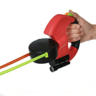 Rote Hundeleine mit LED-Licht, ergonomischer Griff, einziehbar, für Hunde, robustes Design.