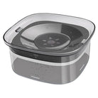 Transparente Kunststoff-Aufbewahrungsbox mit Deckel, 2L, quadratisch, stapelbar, Küche.