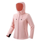 Damen Softshelljacke in Rosa mit Kapuze, wasserabweisend und atmungsaktiv. Ideal für Outdoor-Aktivitäten. Perfekte Passform und modisches Design.