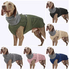 Hunde-Wintermantel in verschiedenen Farben: grün, schwarz, beige, grau, rosa, blau. Wasserdicht, warm, ideal für kalte Tage. Perfekt für Spaziergänge.