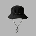 Schwarzer, schnell trocknender Fischerhut für Damen und Herren. Wasserdicht, faltbar, ideal für Sommer, Camping, Wandern, Outdoor-Aktivitäten.